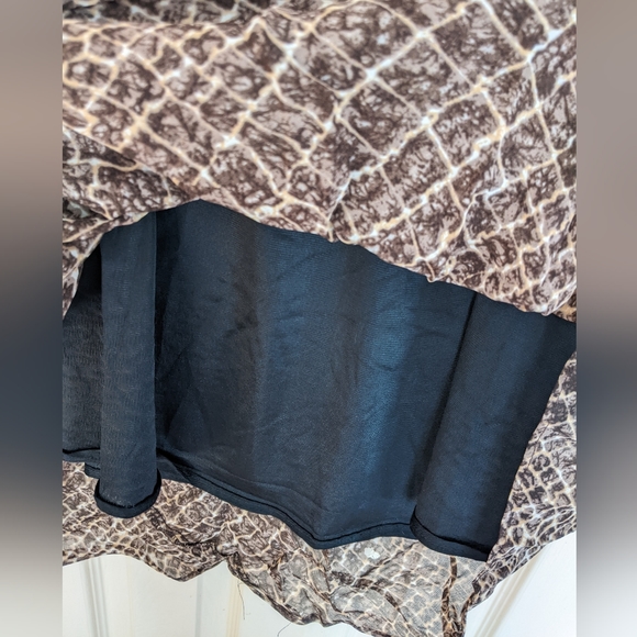 Ronni Nicole Vintage Floor Length Dress Animal Print - Picture 5 of 6